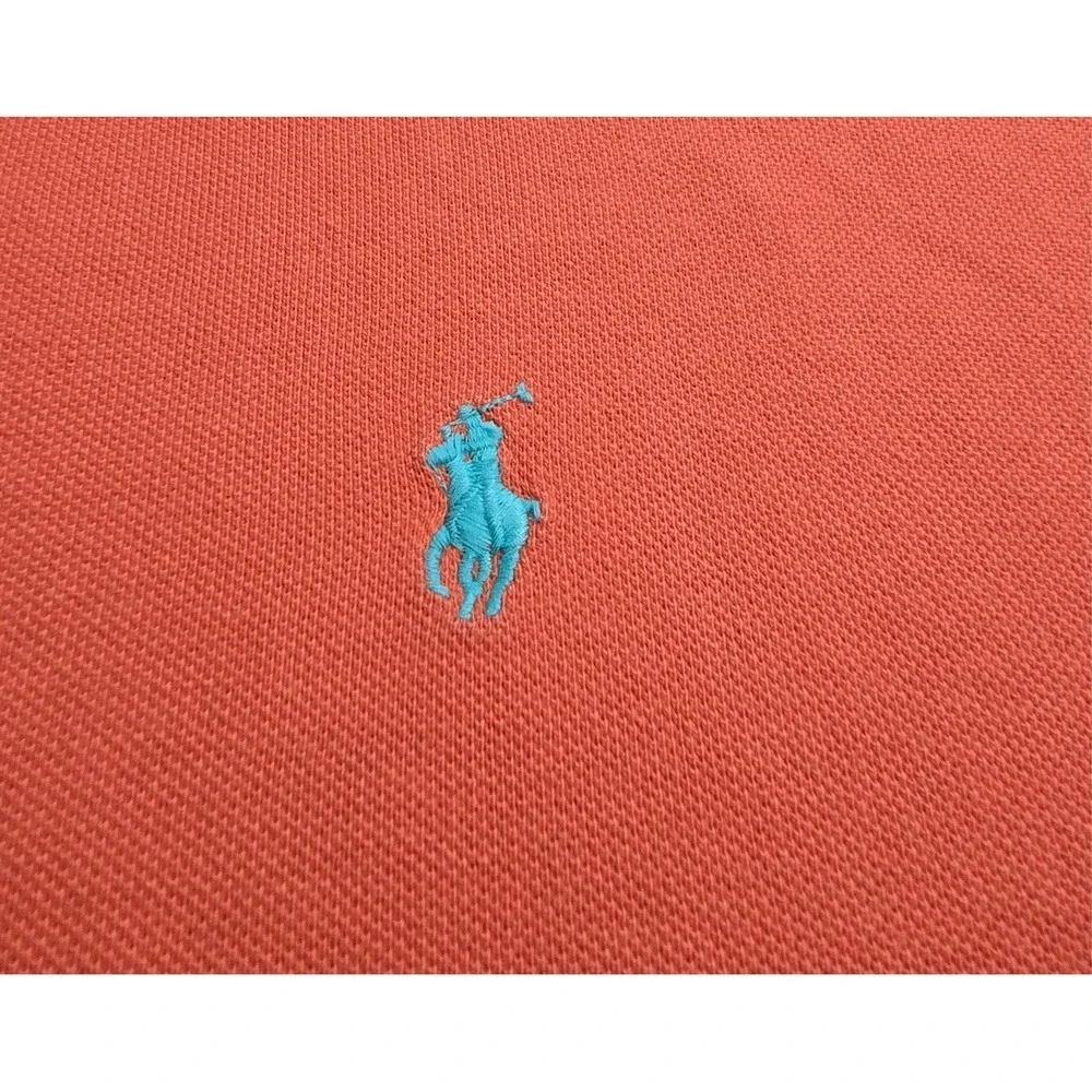 Ralph Lauren Polo Shirt Men Large Orange‎
